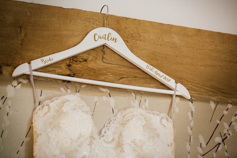 personalised wedding hanger